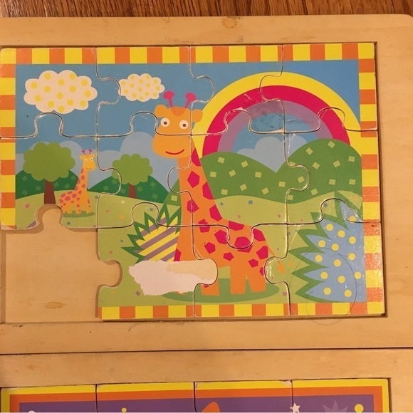 Creative Wood Wood Puzzle 4 Pack Wooden Puzzles Set - Picture 4 of 13